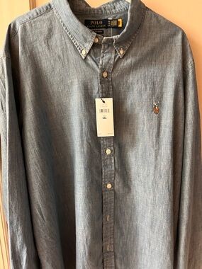 Men’s Ralph Lauren Light Blue - Denim-Button-Down Oxford Shirt